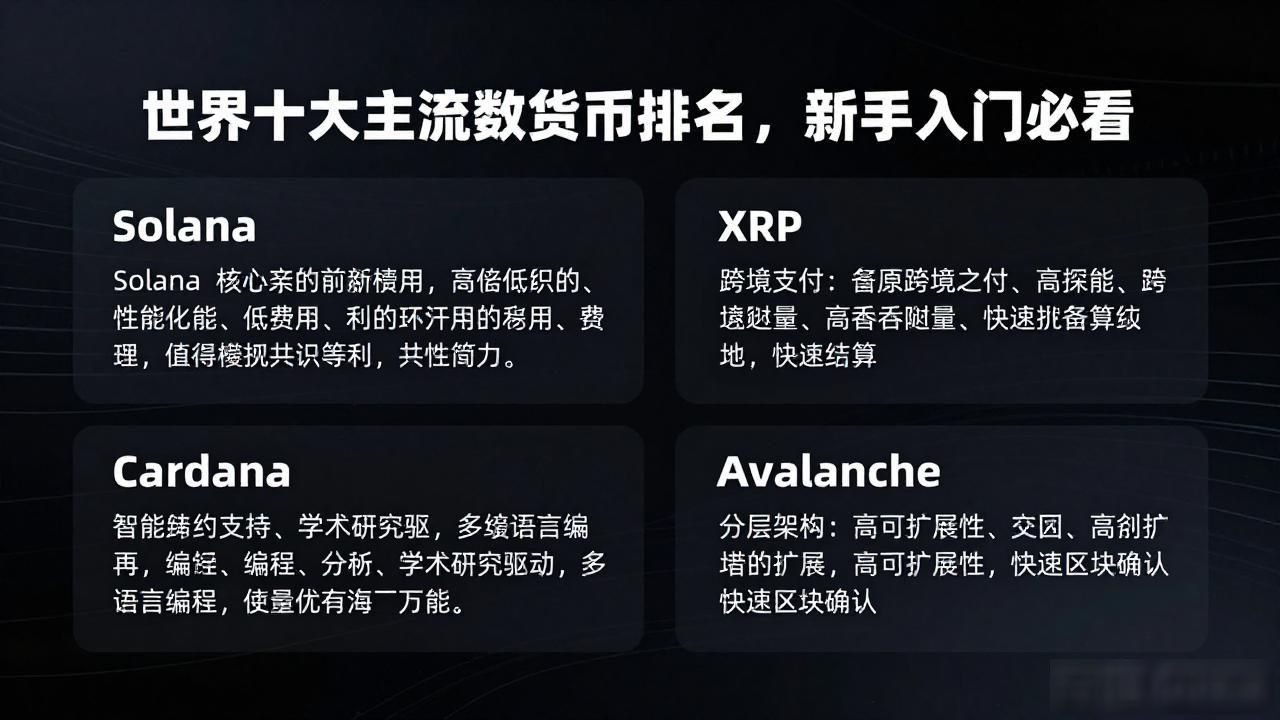 世界十大主流数字货币_2026年最受欢迎的十种数字货币_数字货币市场格局变化