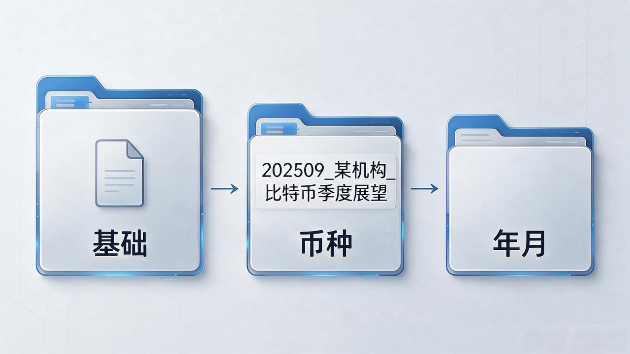 数字货币资料整理归档方法_云盘存储PDF文件命名规范_数字货币pdf云盘