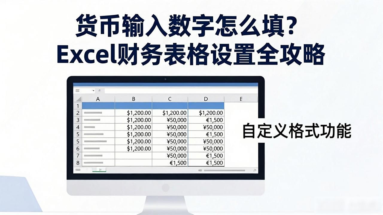 财务数字输入技巧_货币输入数字_Excel货币格式设置