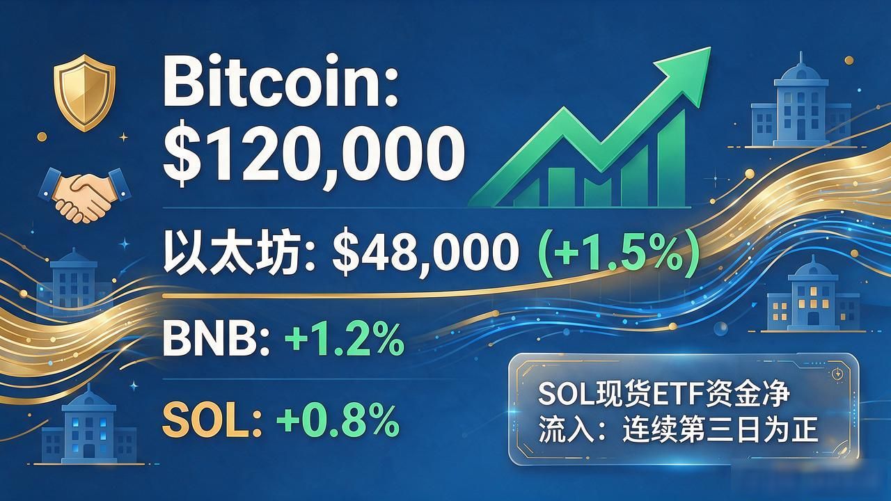 比特币价格突破12万美元支撑位_数字货币今日价格排行_以太坊SOL现货ETF资金净流入