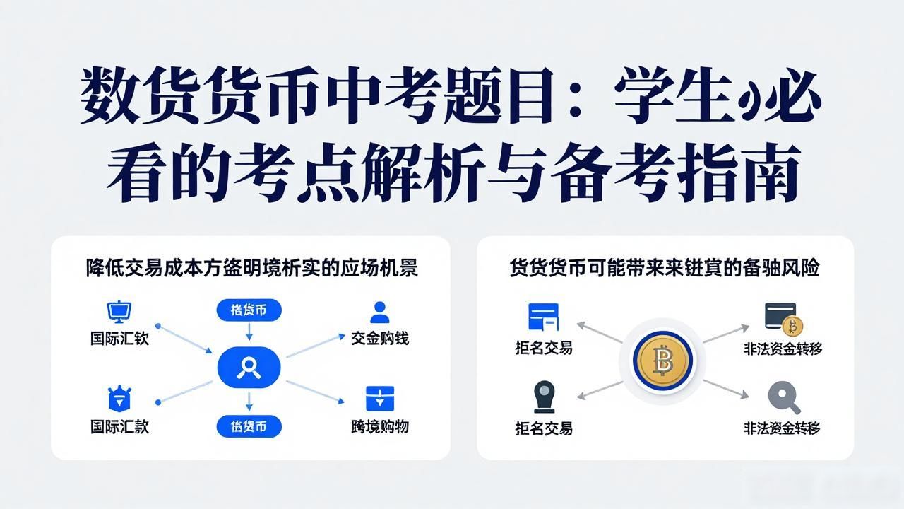 数字货币考试要点_数字货币中考题目_数字货币进入中学课堂