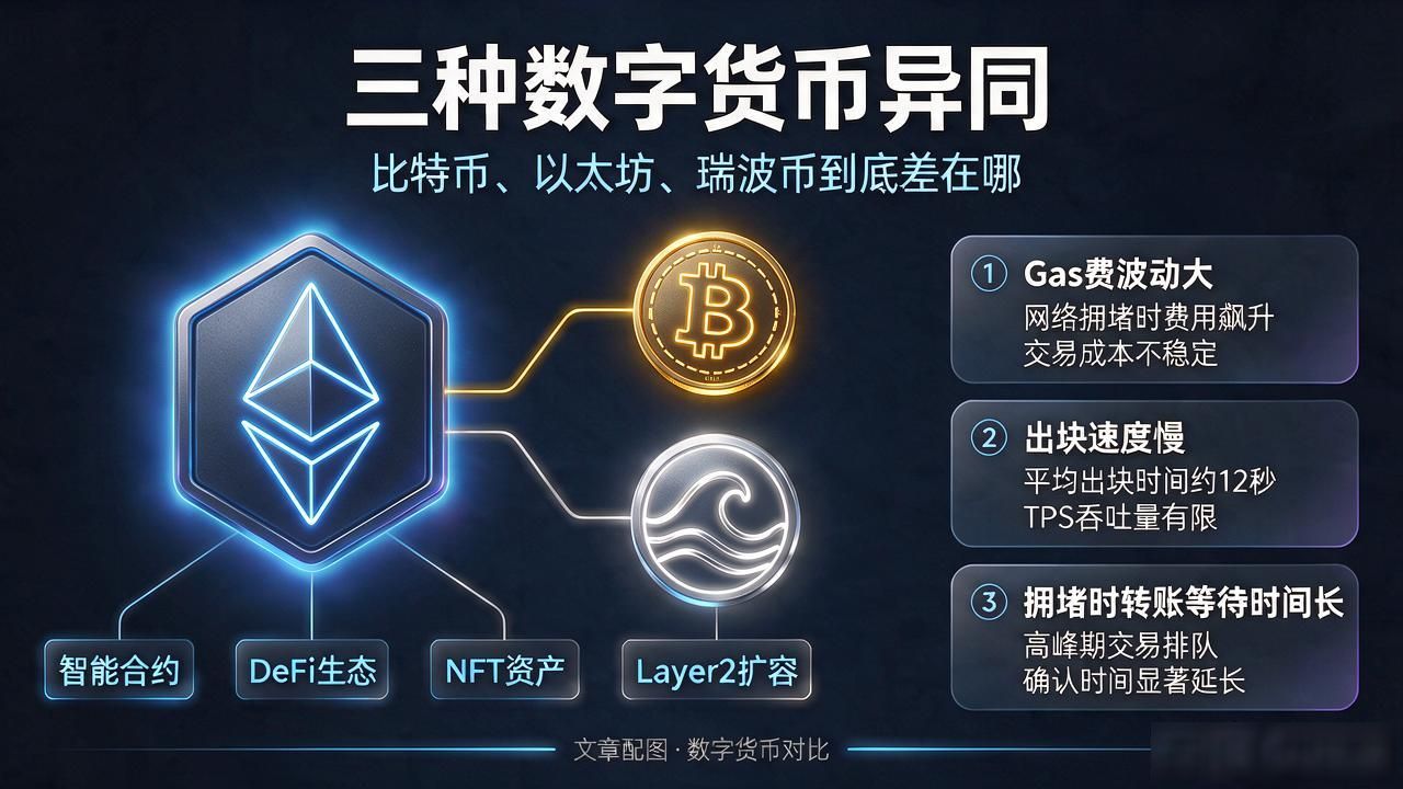 比特币以太坊瑞波币底层逻辑区别_三种数字货币的异同_数字货币资产配置策略建议