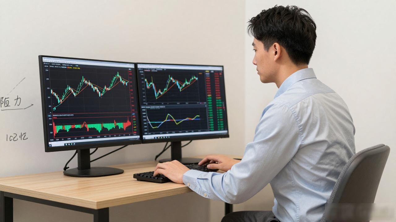 数字货币合约交易视频_数字货币合约交易实战教学_K线形态分析手动画支撑阻力