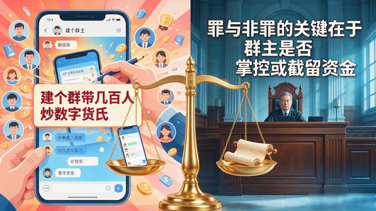 数字货币群主犯罪判定_刑事律师_数字货币群主有没有罪